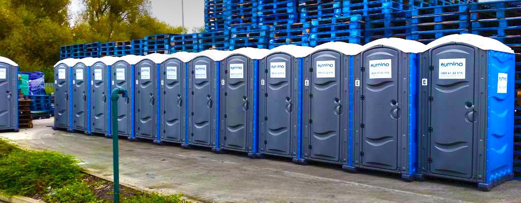 Emergency portable toilets