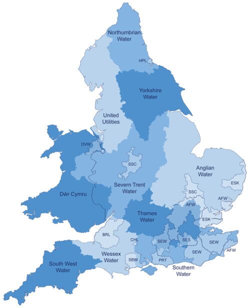 Water provider map