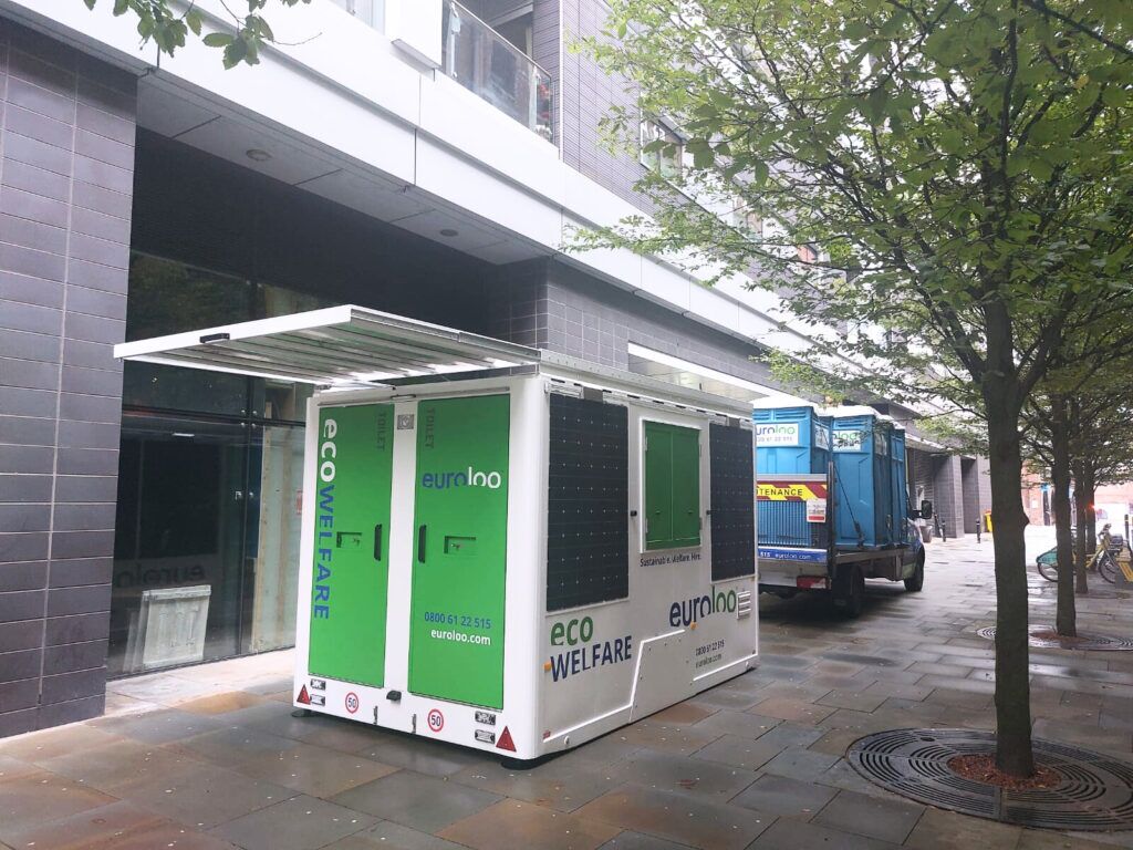 euroloo eco welfare units at BTR construction site