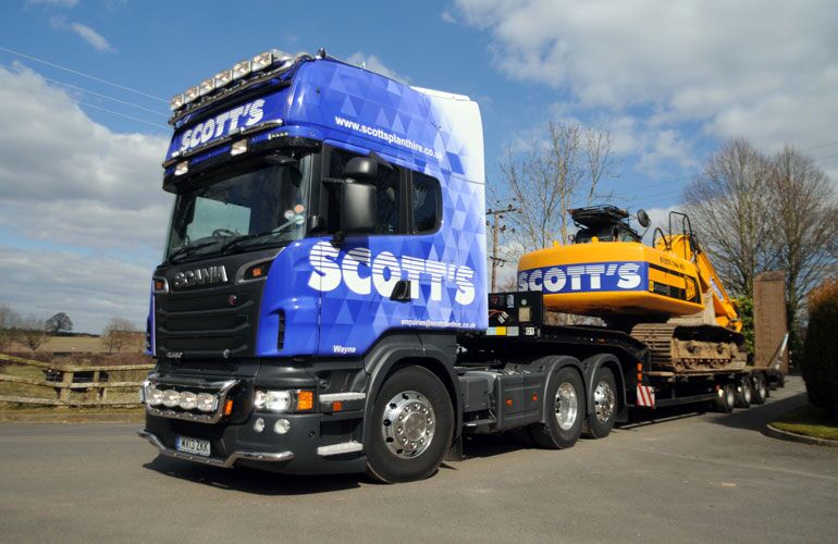 Scotts Hire lorry