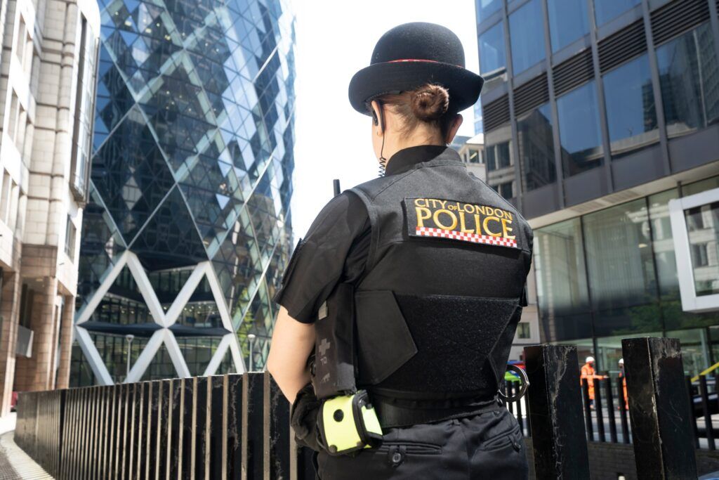 City of London Police officer on duty